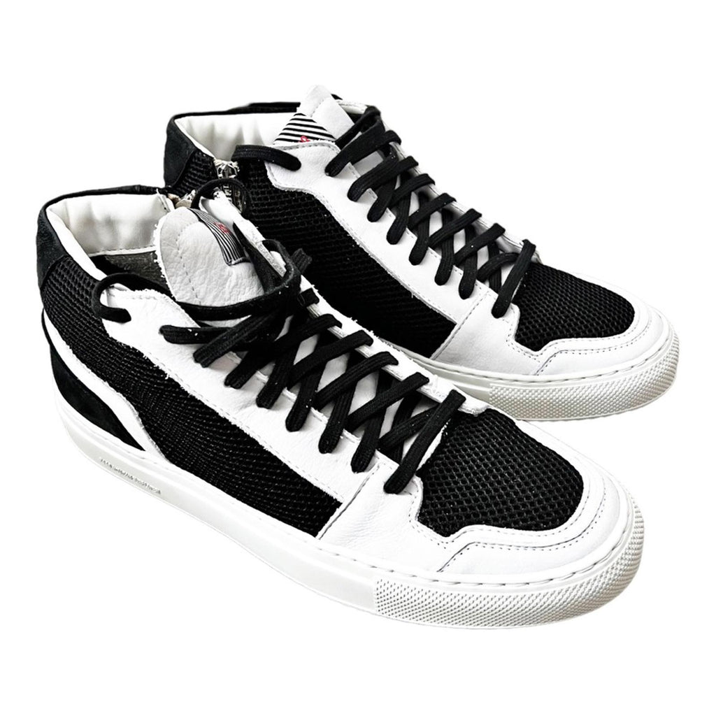 P448 Zac Mid-Top Fashion Sneakers, Made in Italy), Size EU 42 New w/o Box