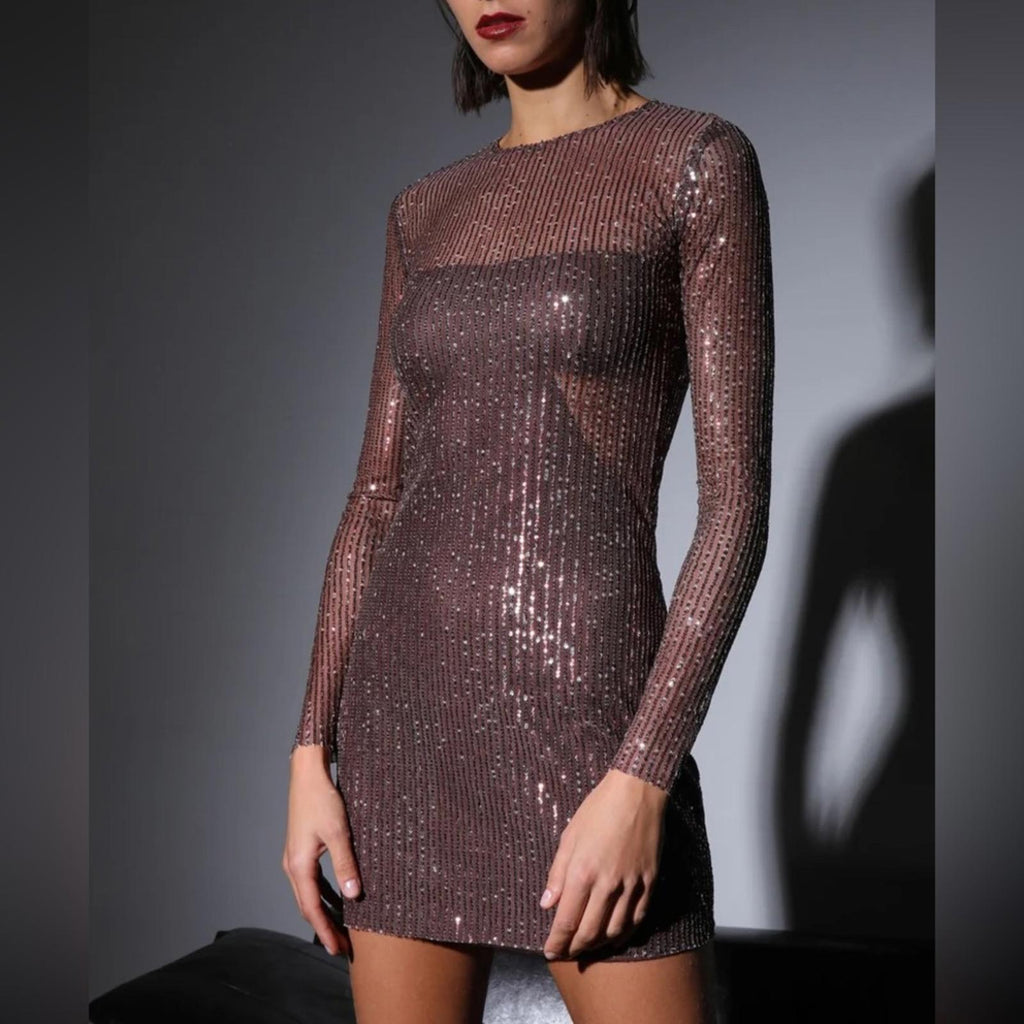 Walter Baker Bellini Dress, City Sequin Size XL NEW w/Tag $368