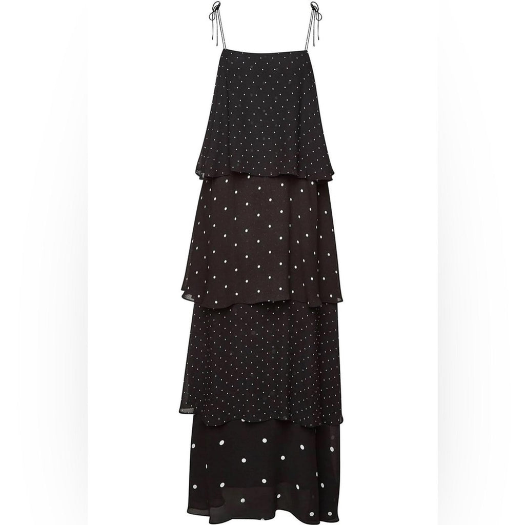 Anine Bing Revolve Daisy Maxi Dress, Black & White Size XS New w/Tag Retail $349