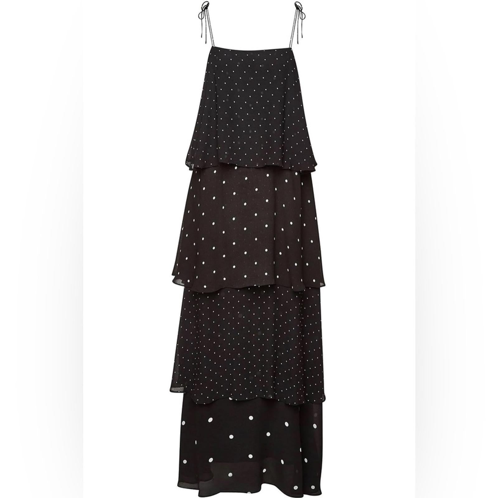 Anine Bing Revolve Daisy Maxi Dress, Black & White Size XS New w/Tag Retail $349