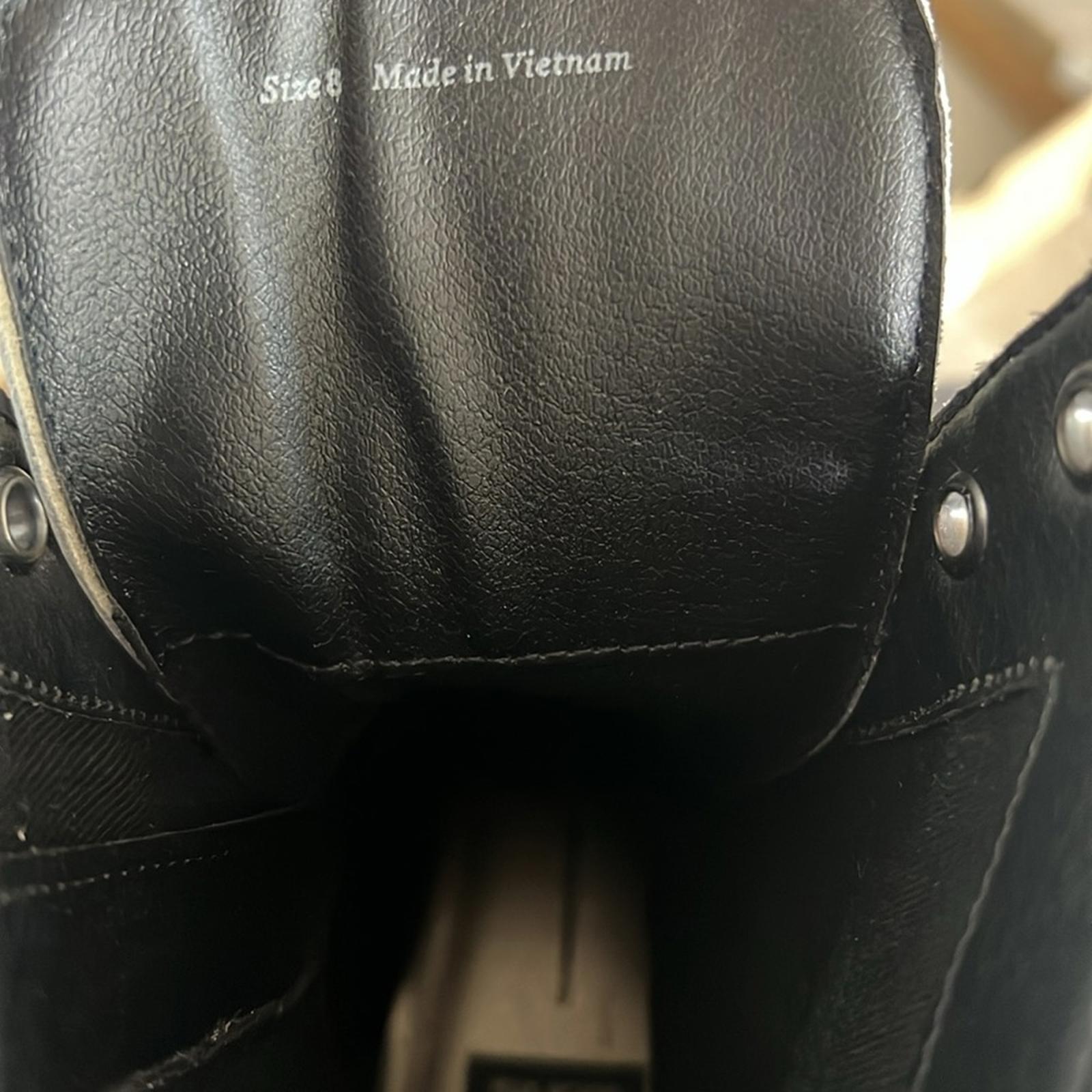 Dolce Vita Ronson Off-White Leather Combat Boots, Size 8 New in Box $200