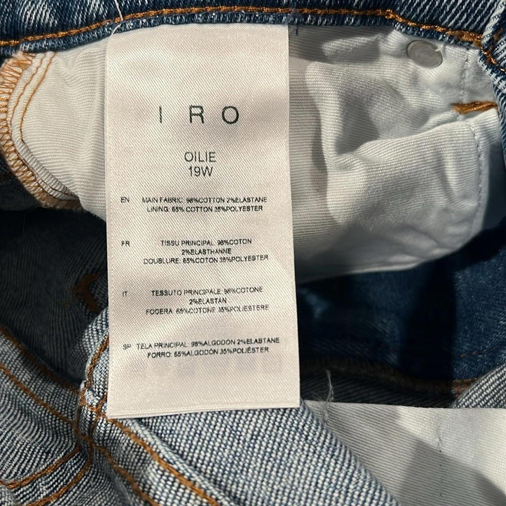 IRO Oilie High-Rise Skinny Jeans in Light Denim Acid Wash Size 24 New w/Tag $380