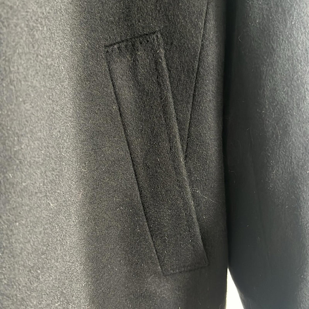 BOSS Cashmere-Wool Trench Coat in Black, Size IT 56, US 46R New w/o Tag