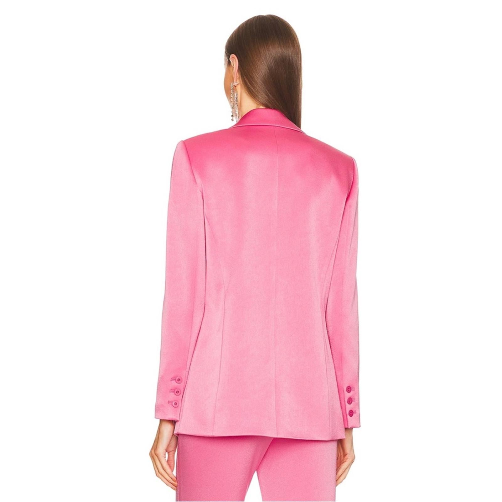 NWT Alice+Olivia Revolve Denny Notch Collar Boyfriend Blazer, Pink New w/Tag