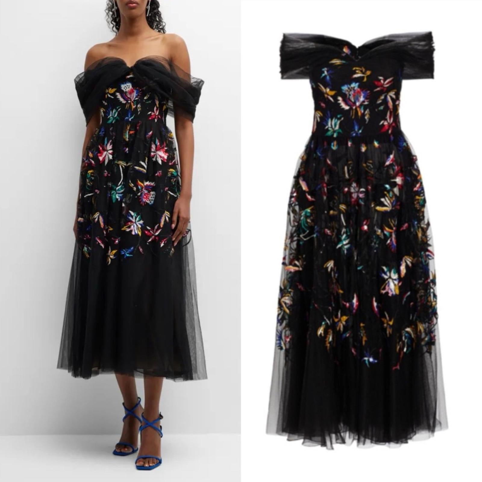 Jason Wu Collection Tulle Off-Shoulder Cocktail Dress Size 10, NWT Retail $3,395