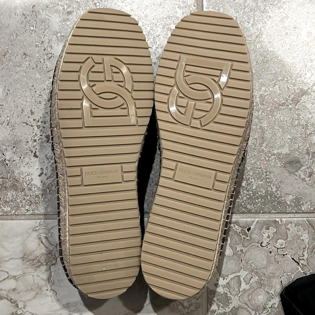 Dolce & Gabbana Men's Espadrille Flats, Size 42 (Made in Spain) New w/ Dust Bags