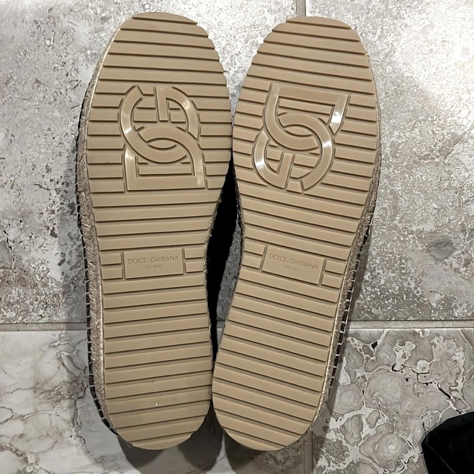 Dolce & Gabbana Men's Espadrille Flats, Size 42 (Made in Spain) New w/ Dust Bags