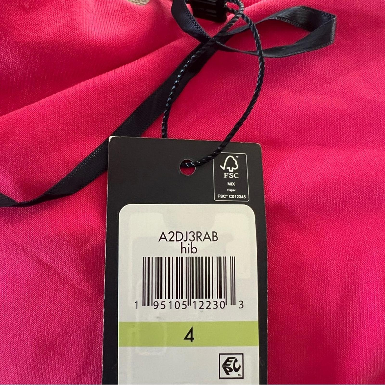 Tommy Hilfiger Tiered Jersey Shift Dress in Hibiscus Pink Size 4 NWT - SOLD OUT