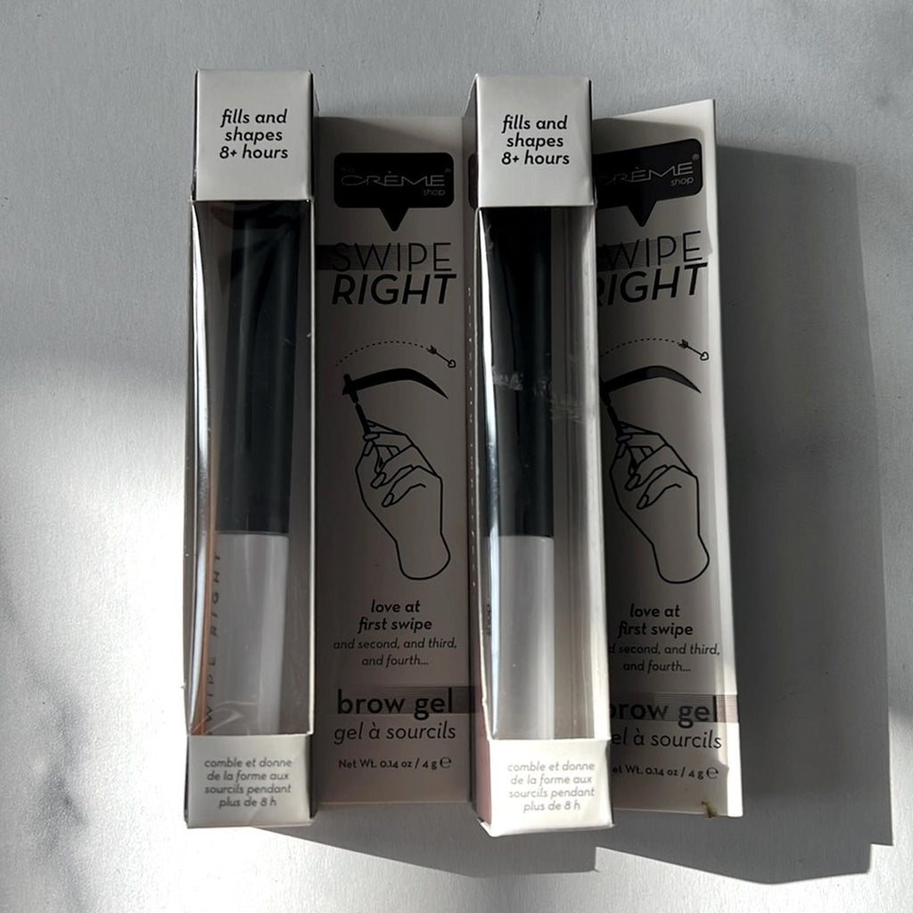 X2 The Crème Shop Swipe Right Brow Gel in Black, New w/Tag