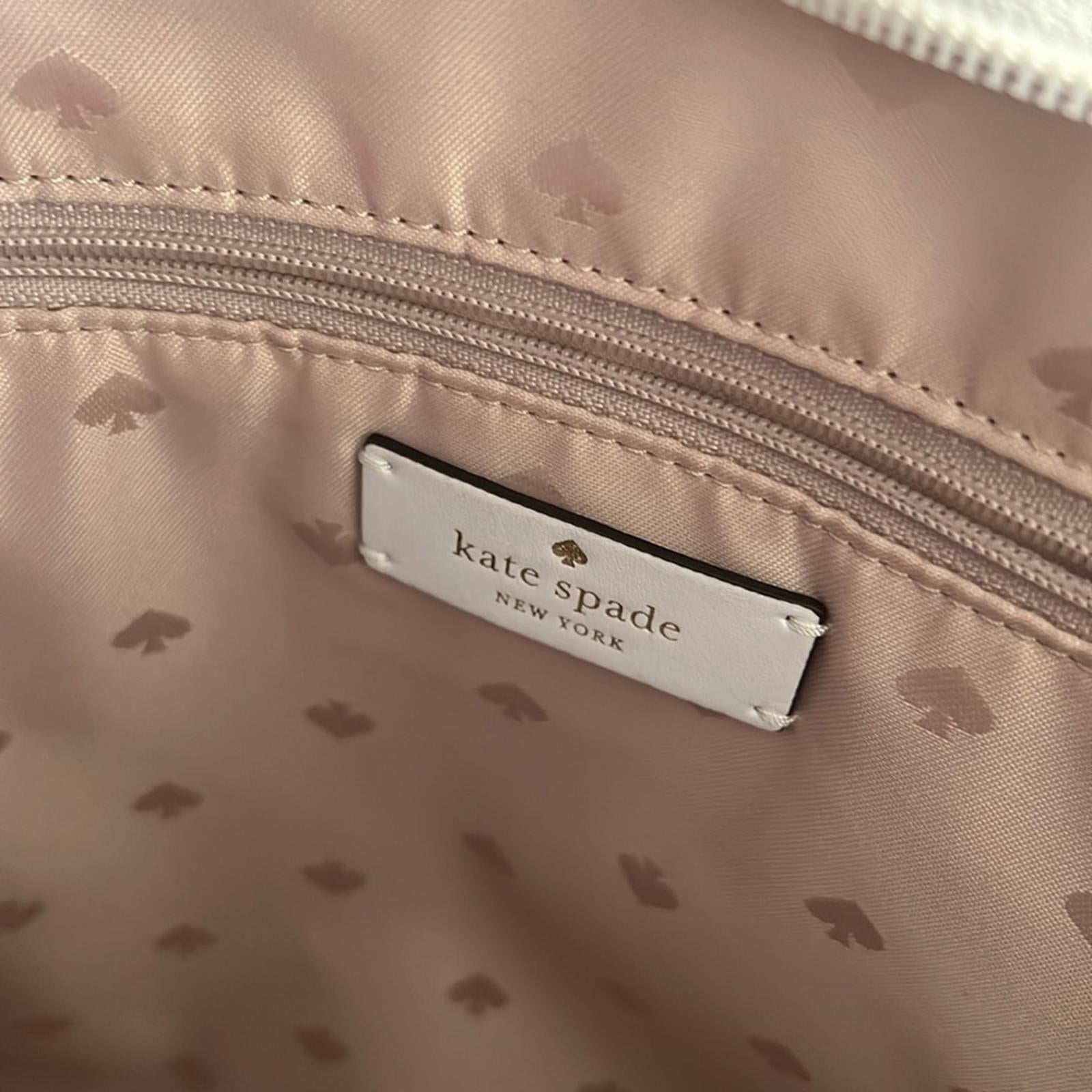 Kate Spade New York Schuyler Medium Tote in White/Beige EXCELLENT! Retail $329