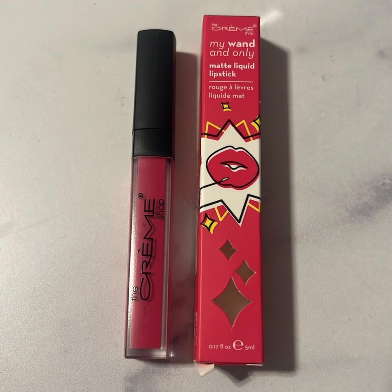 The Crème Shop My Wand & Only Matte Liquid Lipstick in Extra Sprinkle/Hot Pink