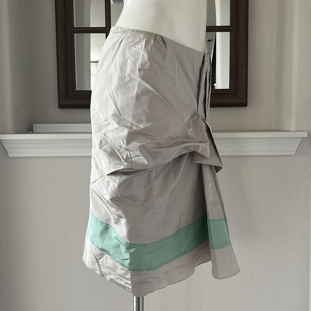 NEW Marc Jacobs Grey Pleated Detail Midi Skirt, Size 6 EXCELLENT!