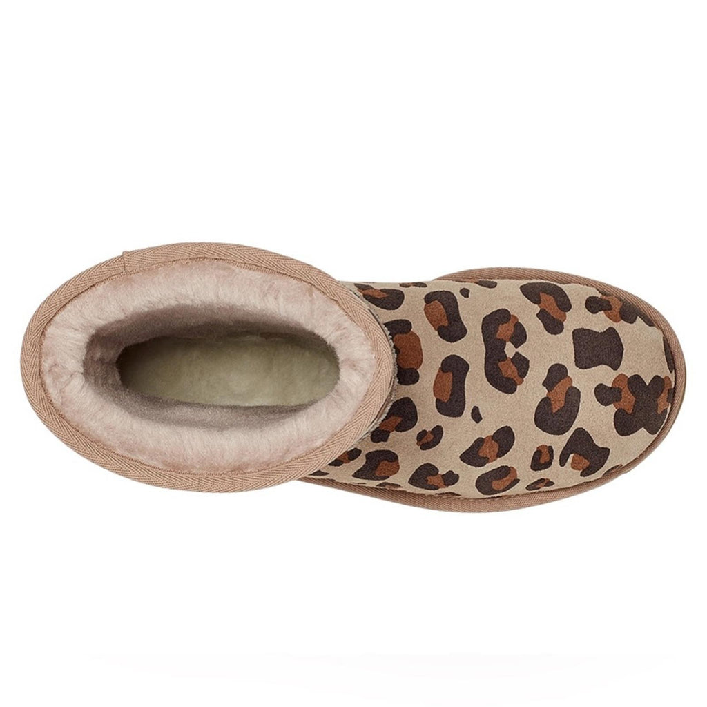 UGG Genuine Sheepskin Lined Leopard Print Boots, Size EU36 US5 New in Box