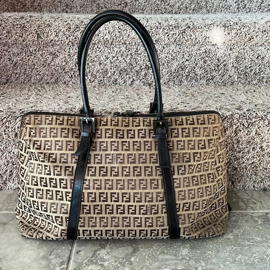 Fendi Zucchino Canvas tote bag EXCELLENT!