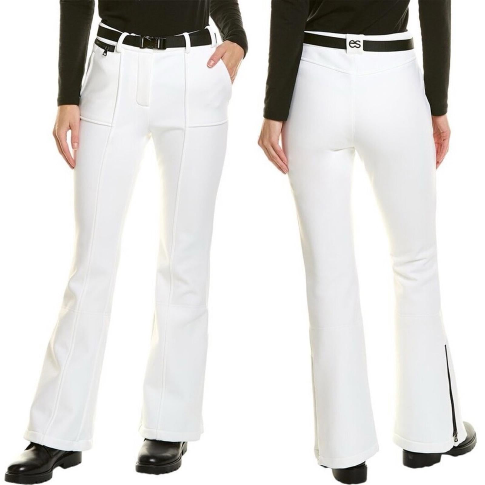 Erin Snow Zola Bootcut Pants in White, Size 6 New w/Tag Retail $628