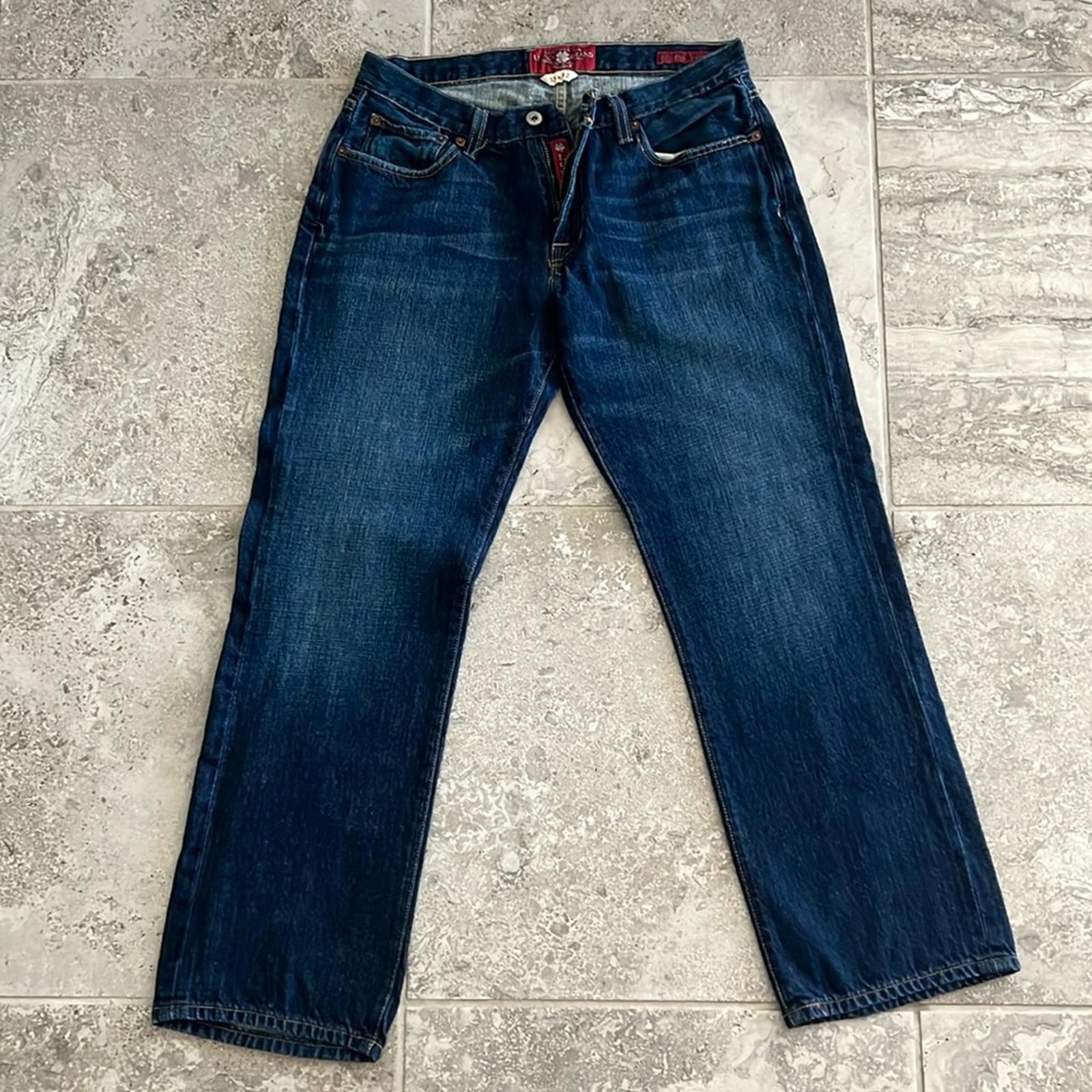 Lucky Brand 221 Original Straight Jeans, Blue Wash Size 33 X 32 EXCELLENT!