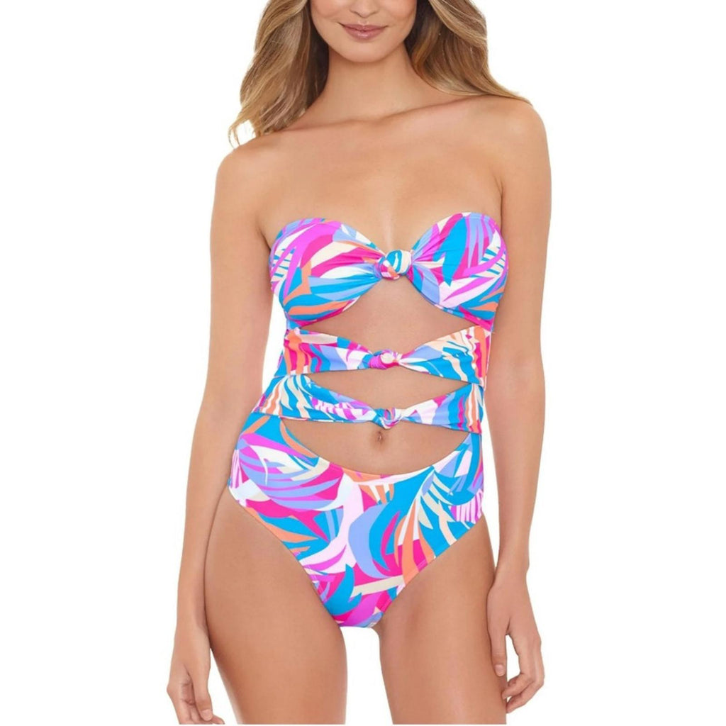 Salt + Cove Printed Knott One-Piece Swimsuit, Comes w/Strap, Size XS NEW w/Tag