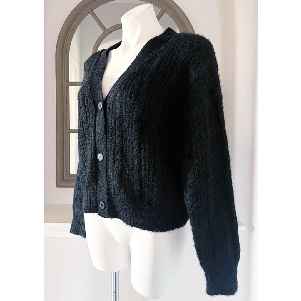 Lucy Paris Camden Cutout Cardigan in Black, Size S New w/Tag