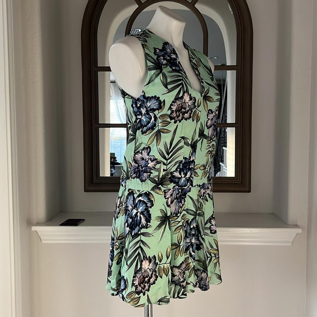 Alice+Olivia Brook Oasis Floral-Mint Dress, Multi Colors, Size 2 EXCELLENT! $298