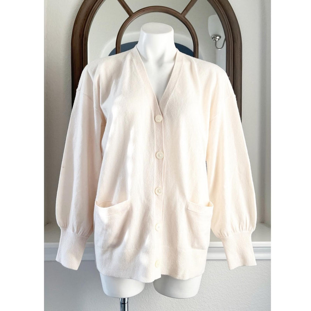 Lauren Ralph Lauren Cashmere Sweater, Winter Cream, Size M New w/Tag Retail $385