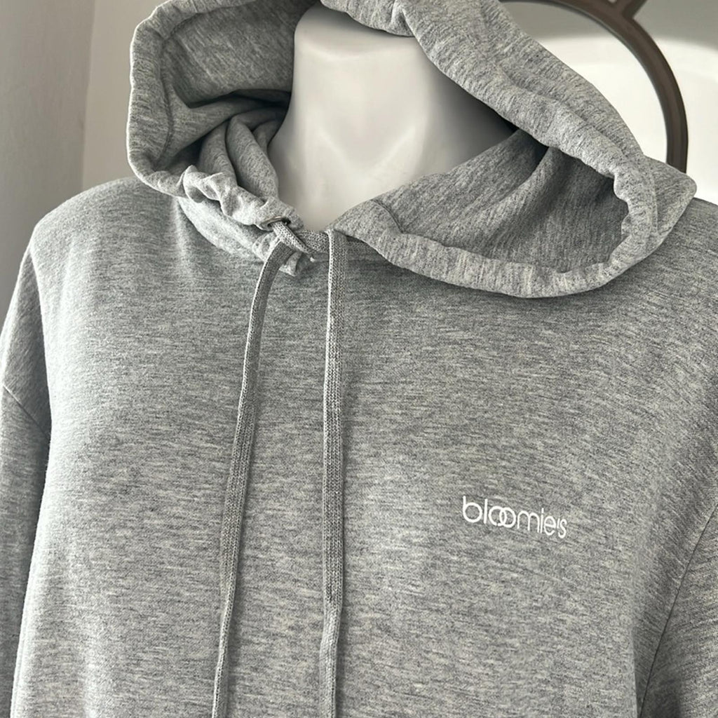 Bloomie's Unisex Rainbow Logo Hoodie in Heather Grey, Size M New w/Tag $98