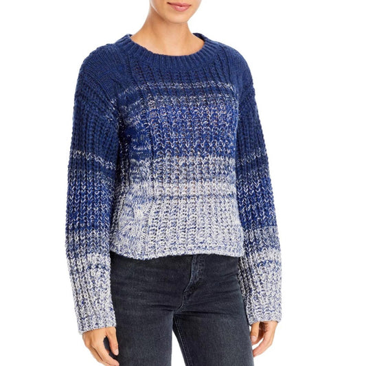 525 Ombré Sweater in Dark Blue Multi, NEW, Size L