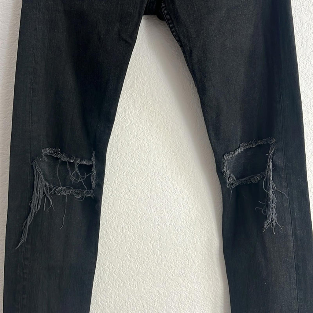 Rag & Bone Fit 1 Aero Stretch Wolcott Skinny Distressed Jeans, NEW, Size W31 L32