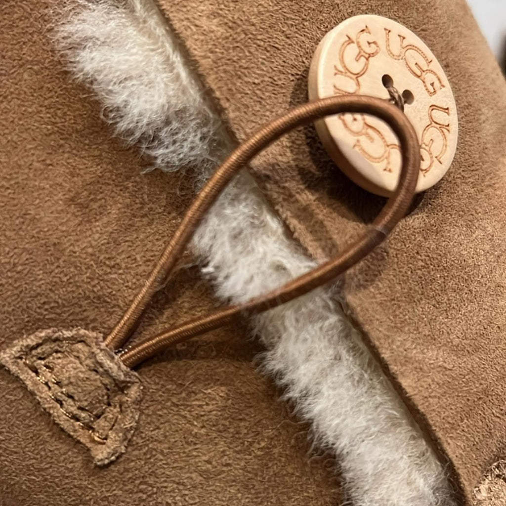 UGG Bailey Button II Boots in Chestnut, Size US11 EU42 NEW in Box