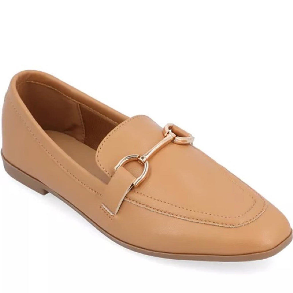 Journee Collection Mizza Slip-On Loafers in Tan, Size 12 NEW in Box