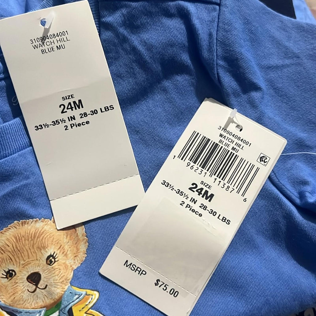 Polo Ralph Lauren Polo Bear Top and Leggings, 2 Piece Set NWT, Size 24M