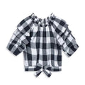 Habitual Kids Girls' Puff Sleeve Gingham Crop Top Big Kid Size 16, New w/Tag