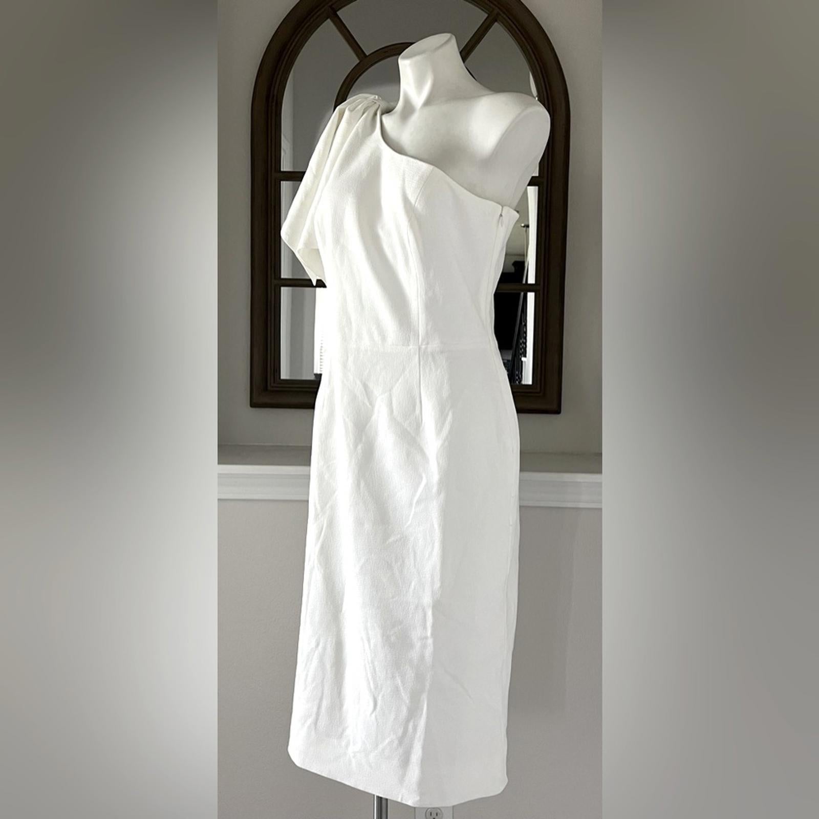 Dress the Population Tiffany One Shoulder Dress in White, Size XXL New w/Tag