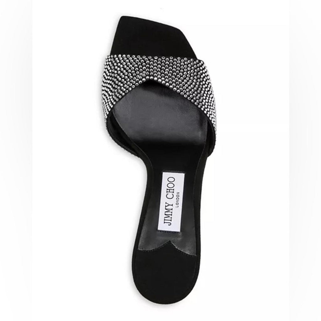 Jimmy Choo Skye 70 Embellished High Heel Slide Sandals
