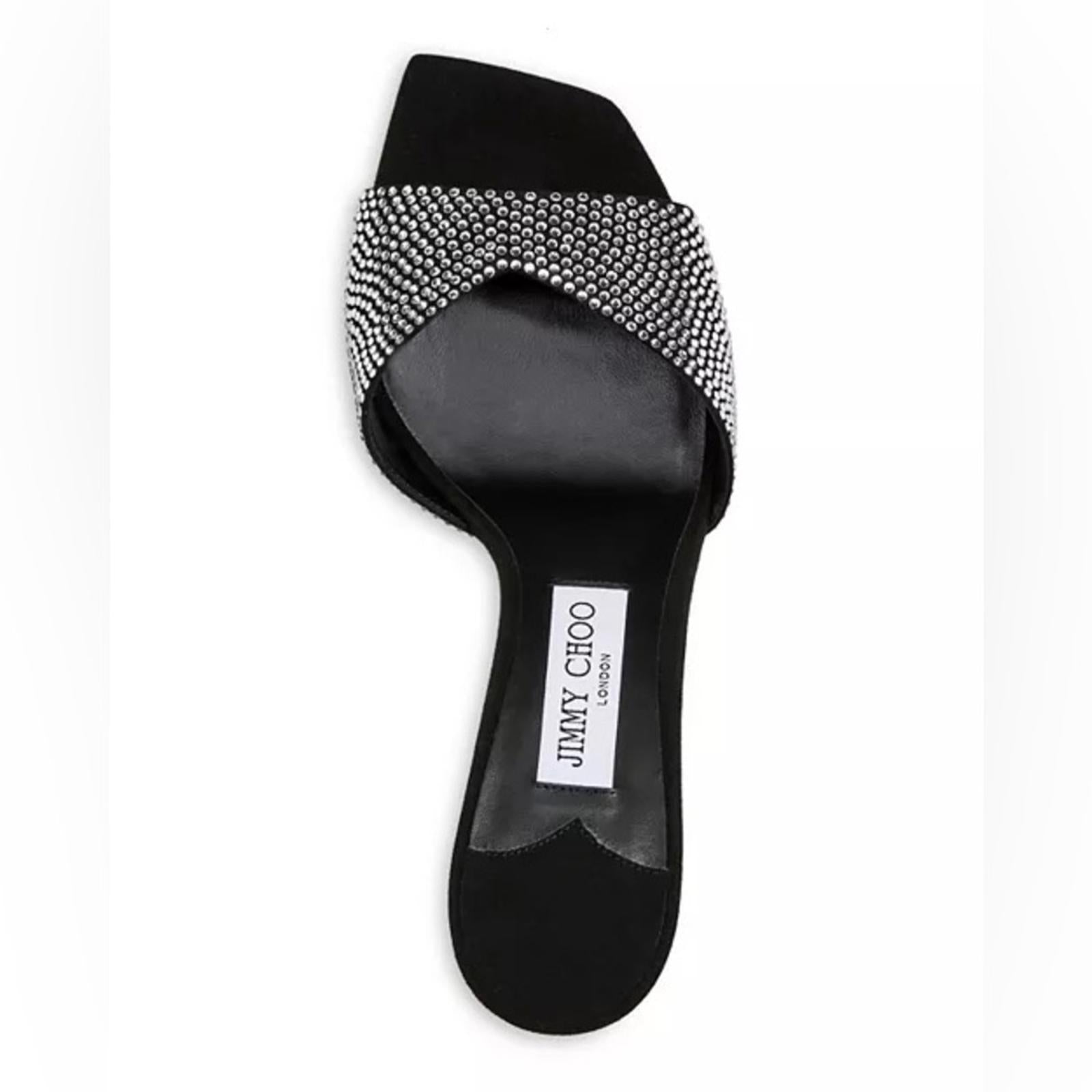 Jimmy Choo Skye 70 Embellished High Heel Slide Sandals