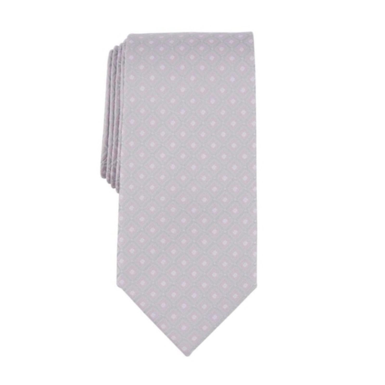 Michael Kors Hempstead Grid Tie in Silver/Pink, One Size, NWT