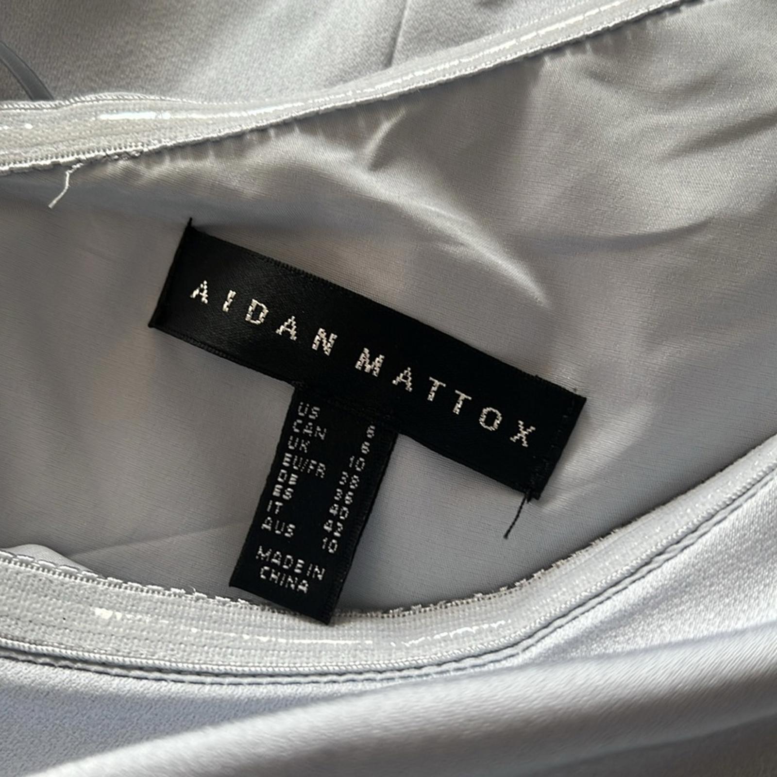 Aidan Mattox Draped One Shoulder Gown in Light Blue New w/Tag $365
