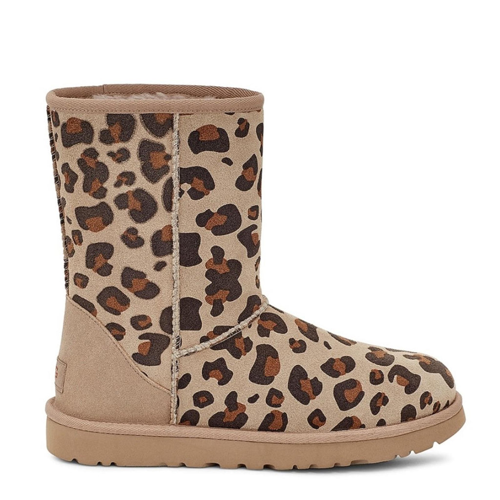 UGG Genuine Sheepskin Lined Leopard Print Boots, Size EU36 US5 New in Box