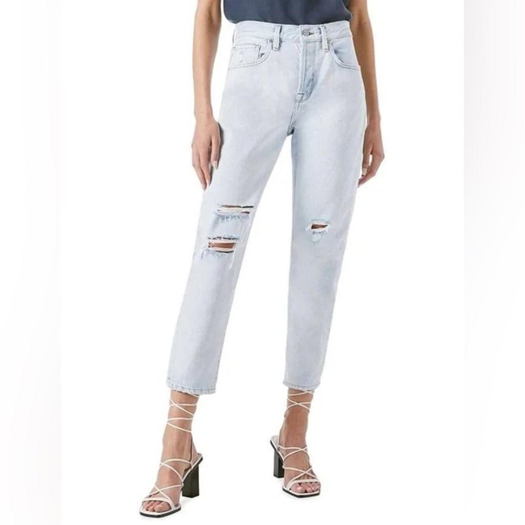 FRAME Le Original Howard Rips LOJ385 Straight Leg Distressed Jeans, Size 24 NEW