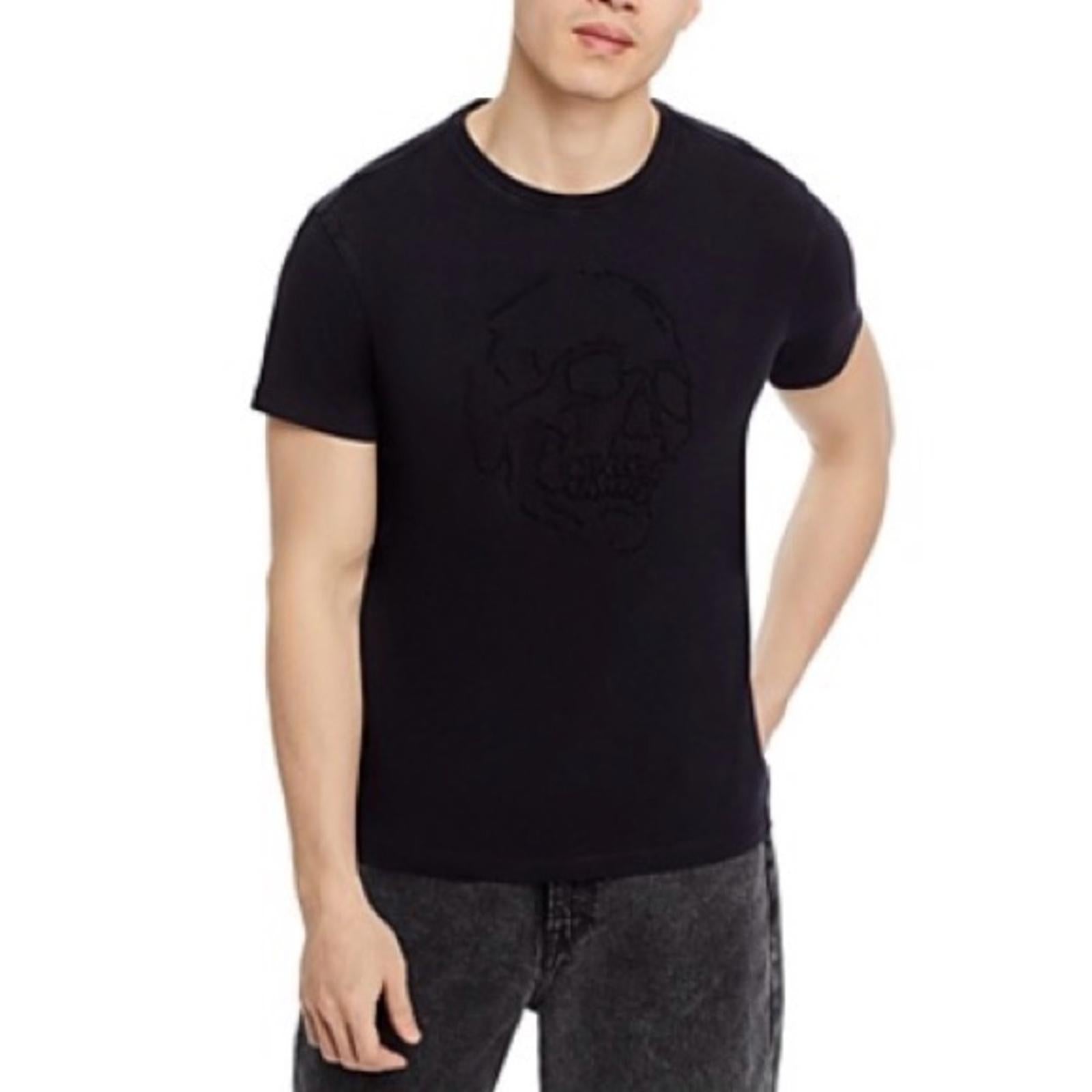 John Varvatos Black Knot Skull Short Sleeve T-Shirt, Men's Size S, NWT