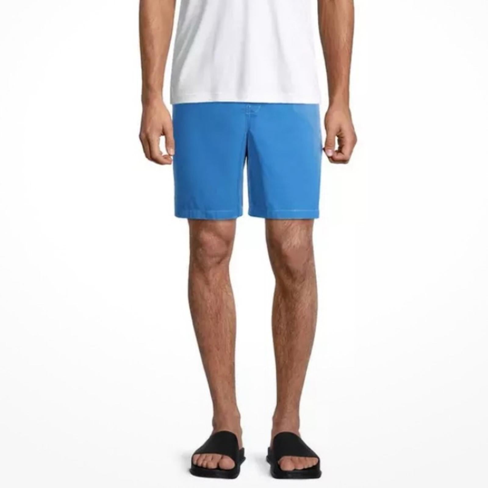 A.P.C. Louis Solid Regular Fit Swim Trunks in Blue, Size S NEW w/Tag $195