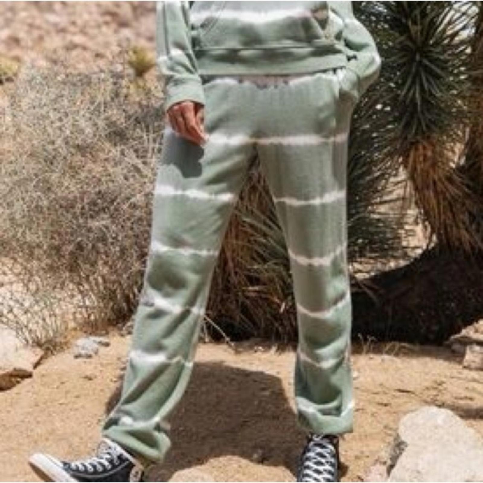 DOLAN Anthropologie Sage/Cloud Tie-Dye Jogger Pants, Size XL, NEW