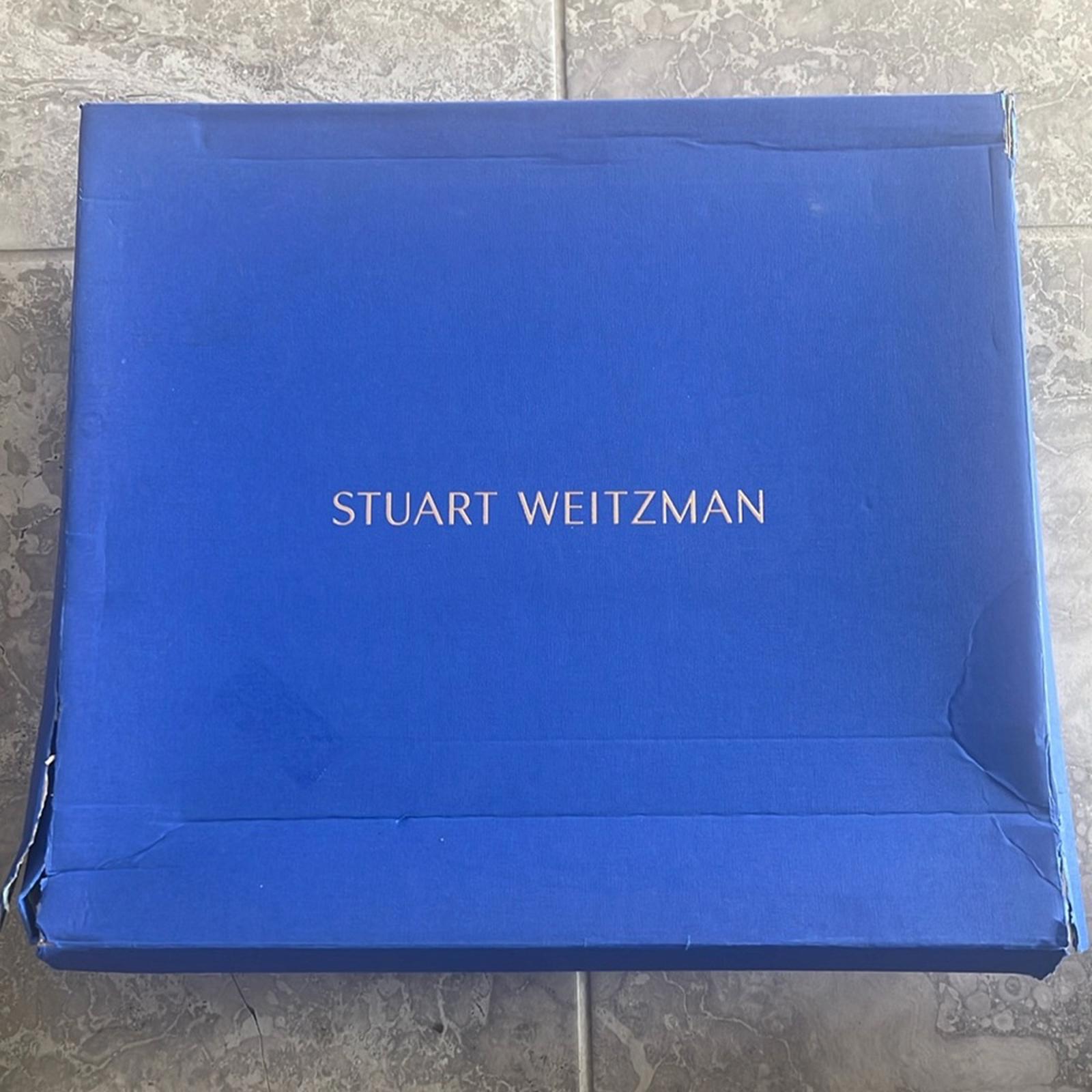 Stuart Weitzman Bedford Chill Suede Shearling Moto Boots, Black Size 6.5 NWT