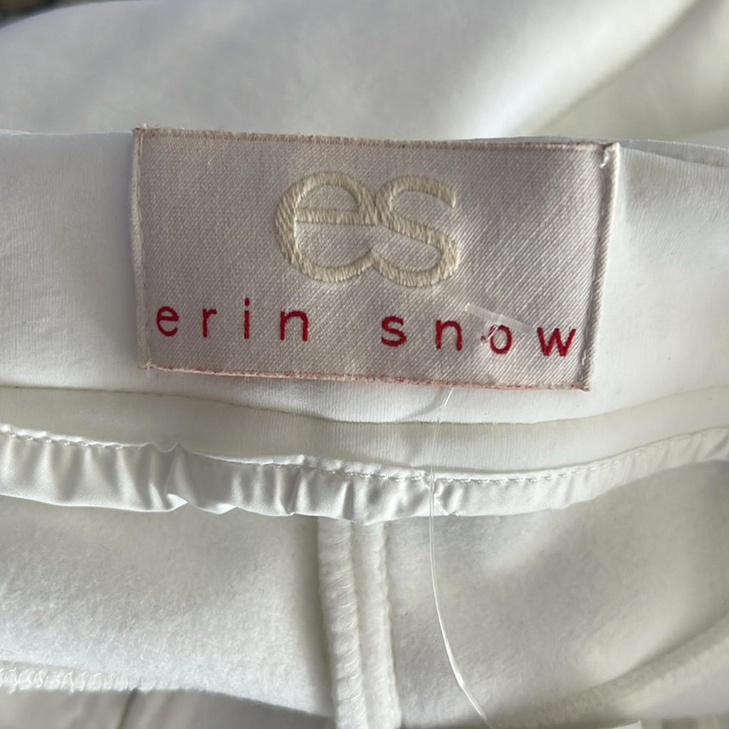 Erin Snow Zola Bootcut Pants in White, Size 6 New w/Tag Retail $628