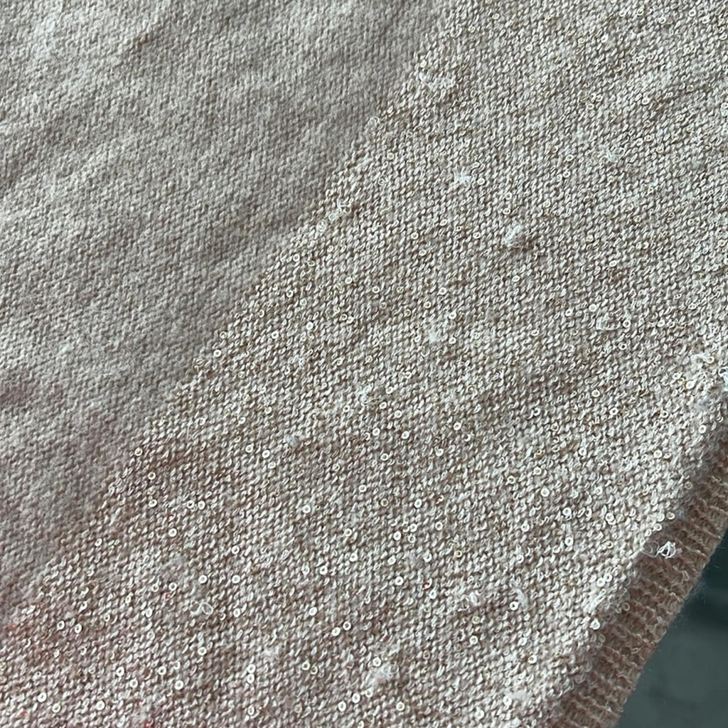 MaxMara Cashmere-Wool Crewneck Sequin Detail Sweater, Size M