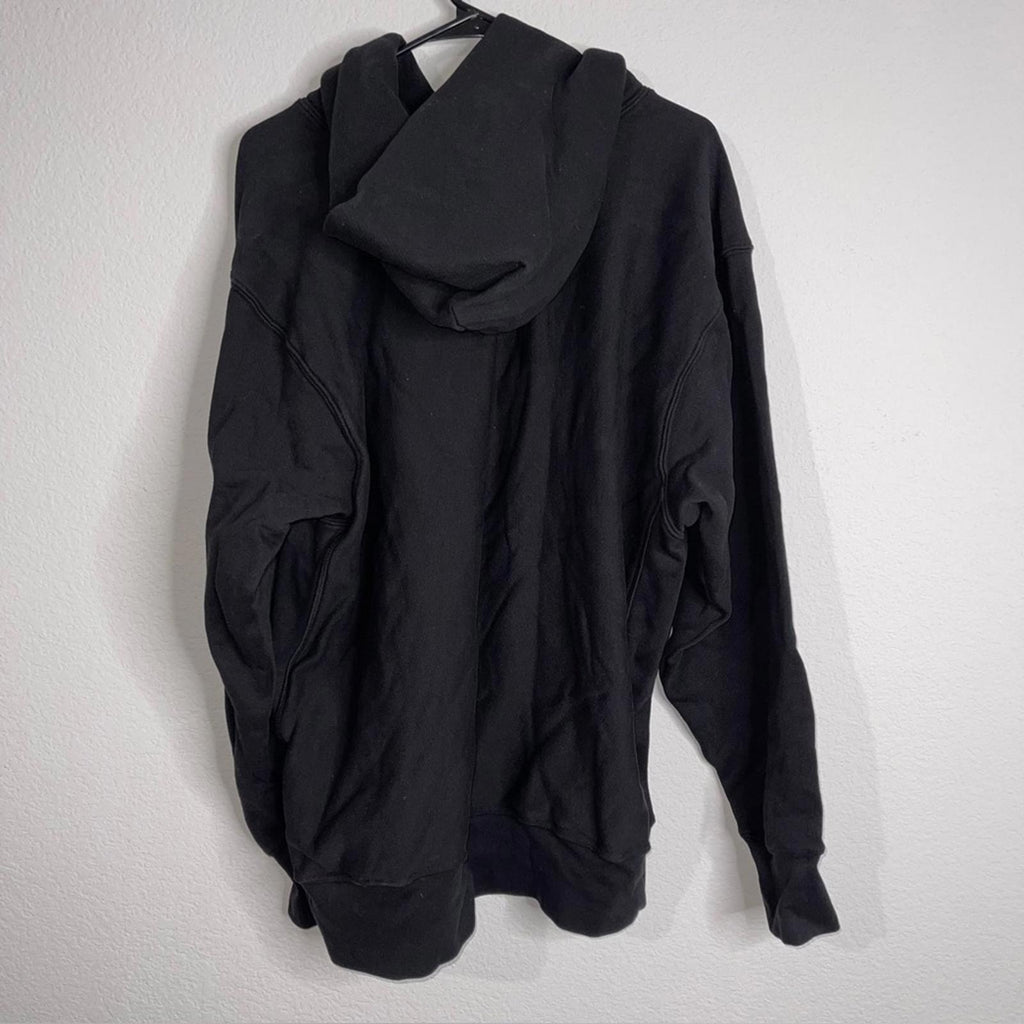 LES TIEN Black Heavyweight Raglan Hoodie, Size XXL EXCELLENT! Retail $220