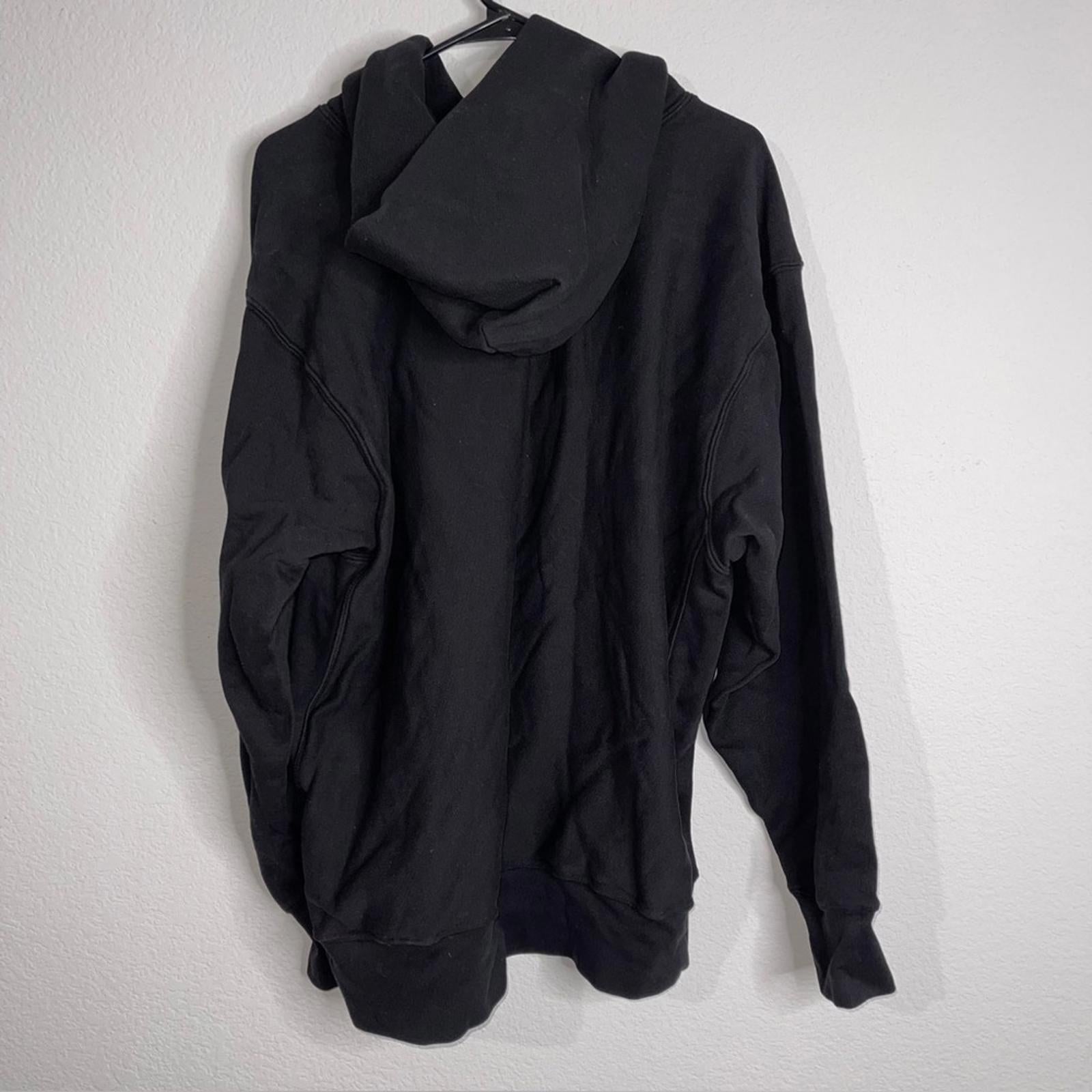 LES TIEN Black Heavyweight Raglan Hoodie, Size XXL EXCELLENT! Retail $220