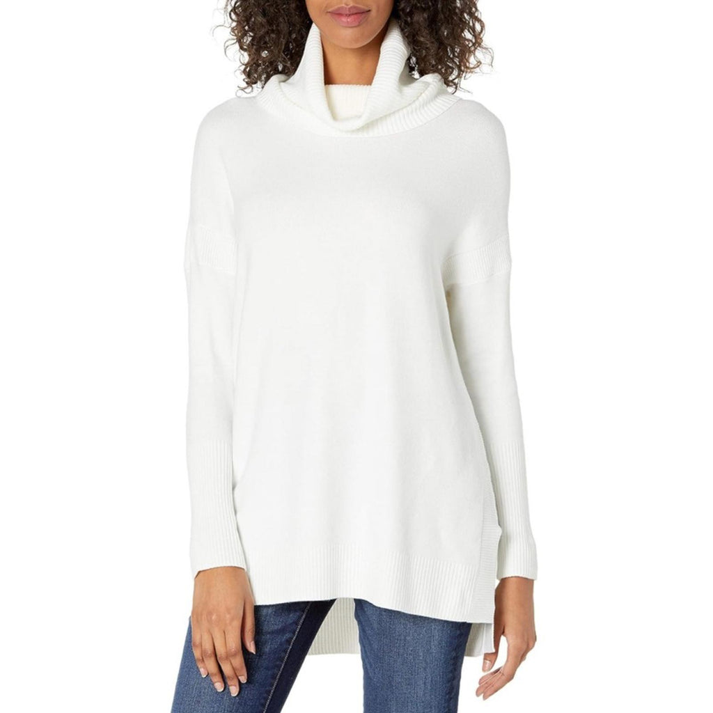 French Connection Ribbed Cowlneck Sweater in Winter White, Size XS NEW w/Tag