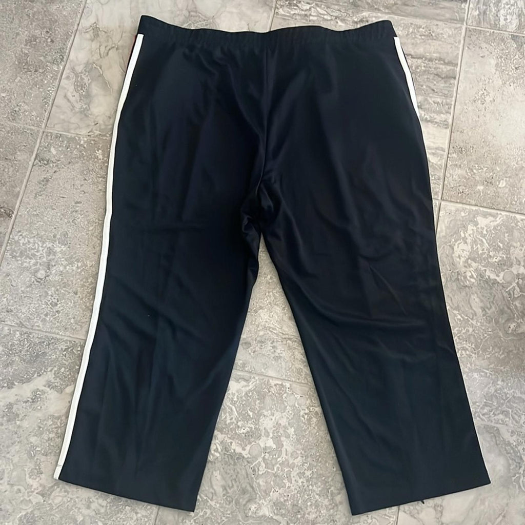 Wild Fable Black High-Rise Track Pants w/Zippered Slits, Size 3X New w/Tag