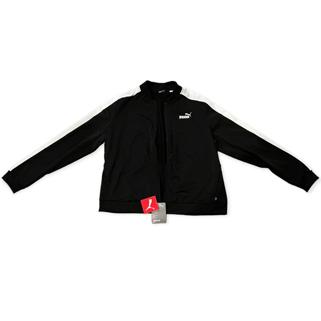 Puma Tracksuit 2-Piece Jacket & Jogger Pants in Black & White Size XL NWT