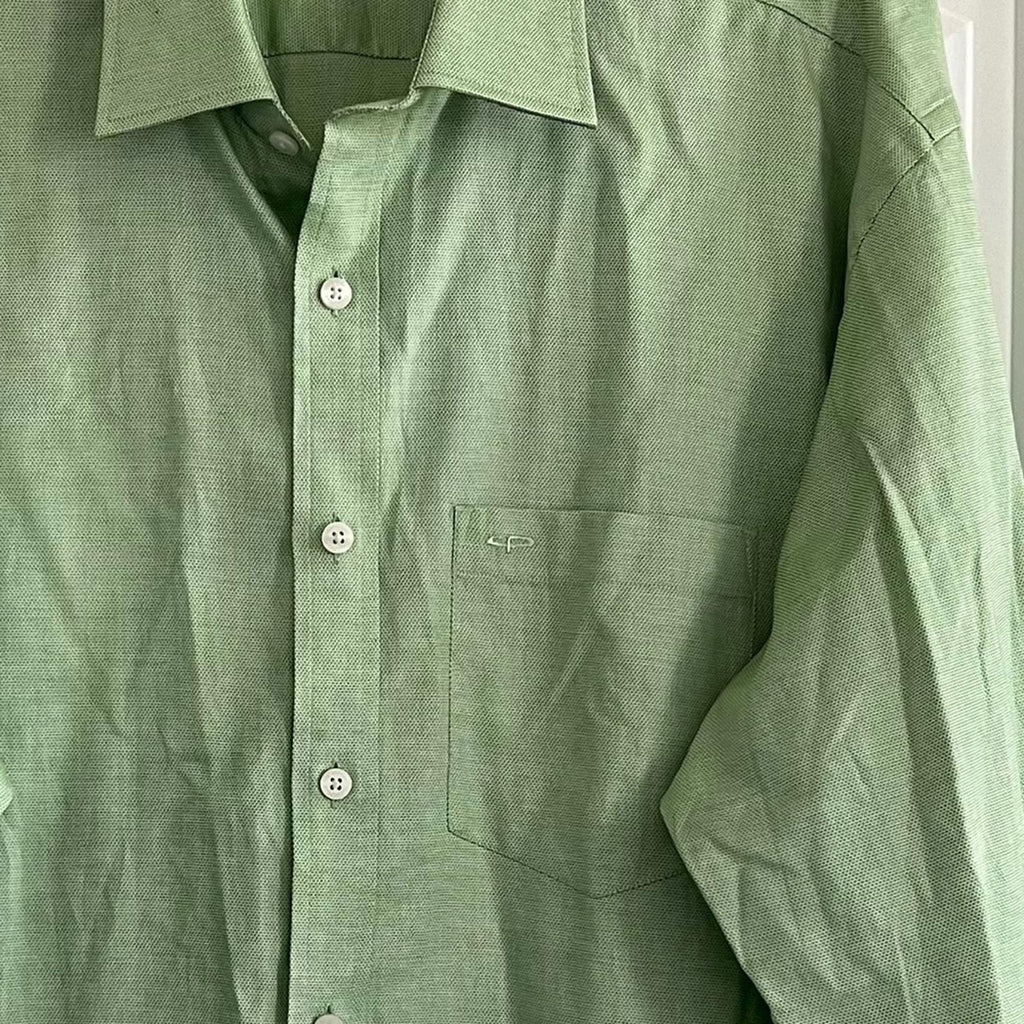 Color Plus Men’s Dress Shirt, Green Size XL EXCELLENT!
